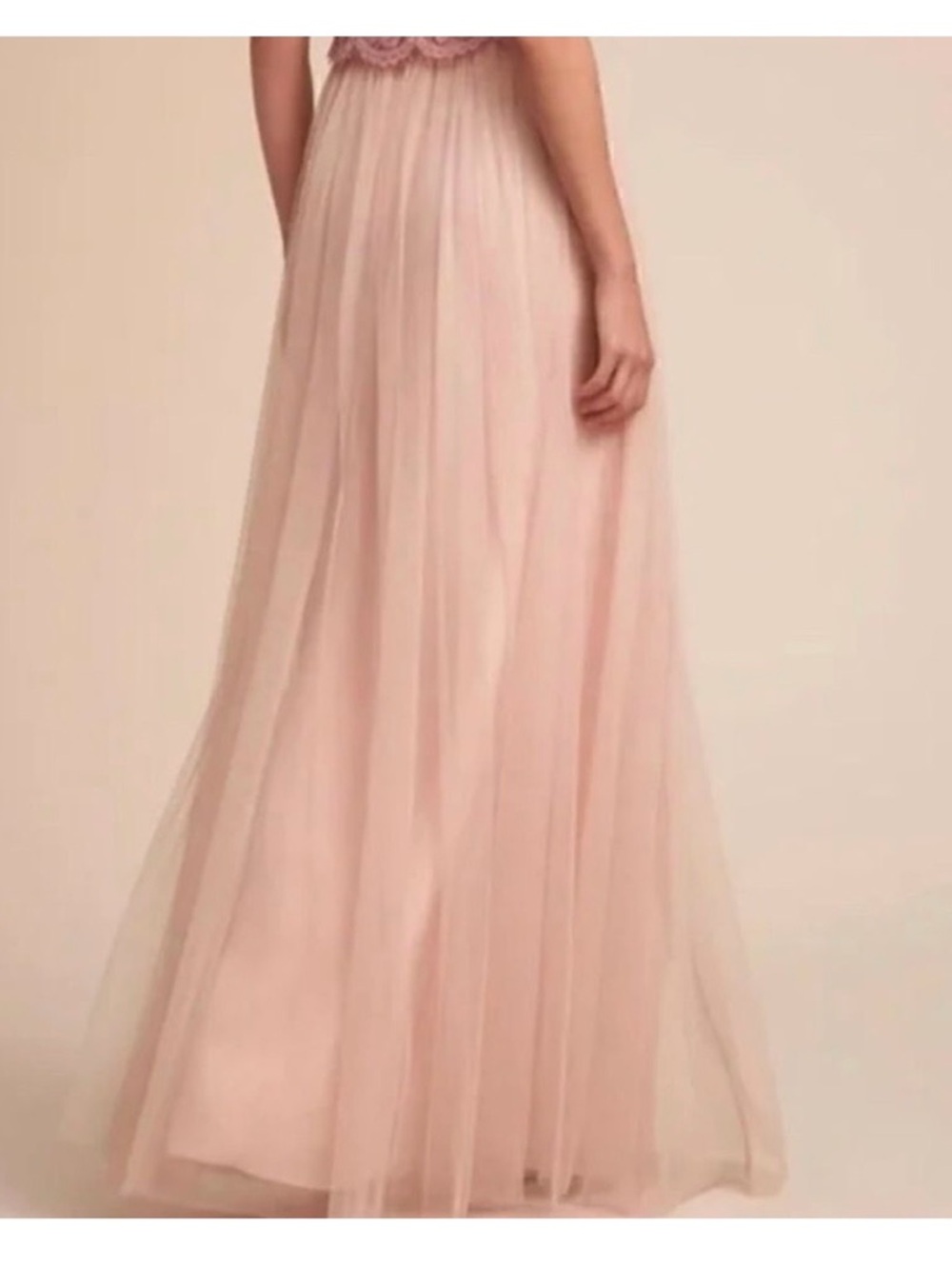 Jenny Yoo Blush Pink Tulle Maxi Skirt - Picture 2 of 6